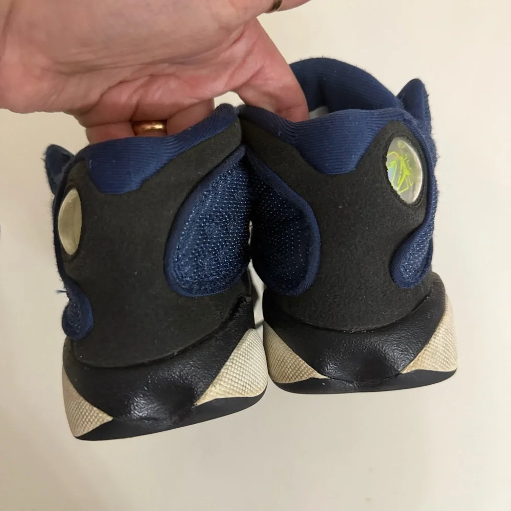Jordan Kids Navy and Black Sneakers